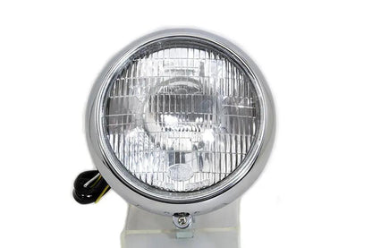 Wyatt Gatling 7 Inch Headlamp Assembly Chrome for Harley Davidson FLST Models by Wyatt Gatling