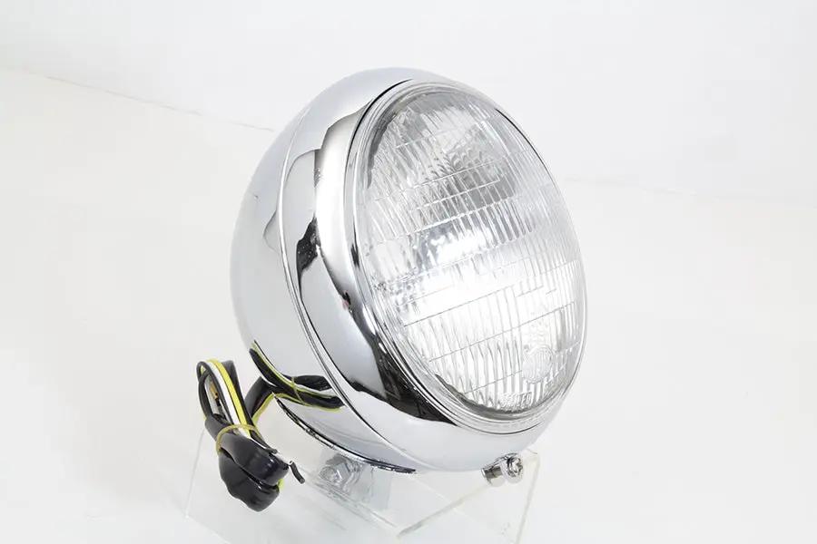 Wyatt Gatling 7 Inch Headlamp Assembly Chrome for Harley Davidson FLST Models by Wyatt Gatling