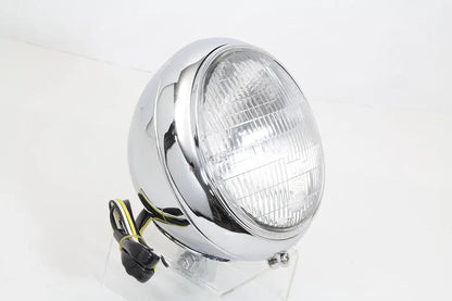 Wyatt Gatling 7 Inch Headlamp Assembly Chrome for Harley Davidson FLST Models by Wyatt Gatling