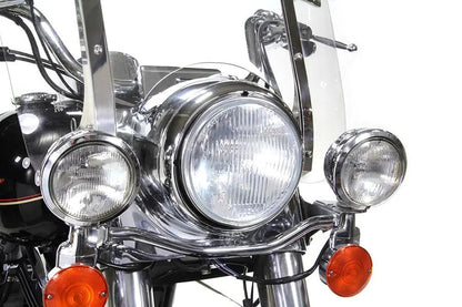 Wyatt Gatling 67712-83A Outer Headlamp Trim Rim Chrome for Harley Davidson FLT (1983-1992) by Wyatt Gatling
