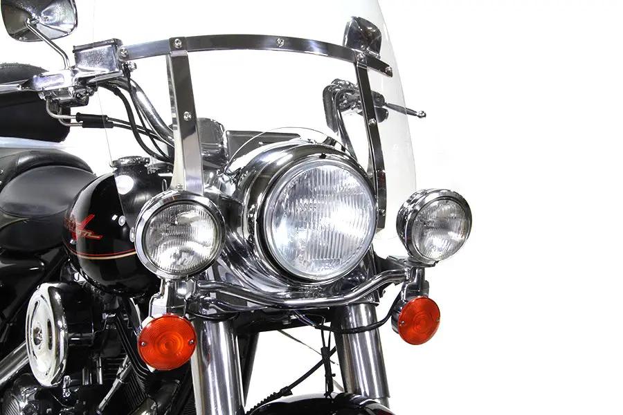 Wyatt Gatling 67712-83A Outer Headlamp Trim Rim Chrome for Harley Davidson FLT (1983-1992) by Wyatt Gatling