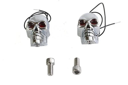 Wyatt Gatling 75053R 2 Inch Chrome Skull Marker Lamp – Decorative Show Use Only by Wyatt Gatling