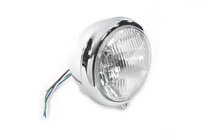 Wyatt Gatling 20-0334E 5-3/4 inch Round Headlamp Assembly for Harley FXSTS by Wyatt Gatling