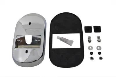 Wyatt Gatling Part 12-0014-J Chrome Tail Lamp Adapter for Tombstone Style Lamps by Wyatt Gatling