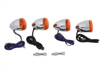 Chris Products Chrome Turn Signal Kit for Harley Davidson FXSTD (Part #8502) by Chris Products