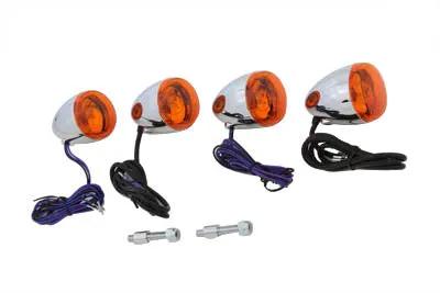 Chris Products Chrome Turn Signal Kit for Harley Davidson FXSTD (Part #8502) by Chris Products