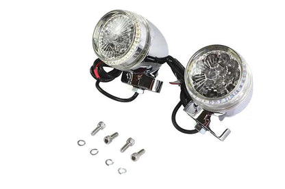Wyatt Gatling Bullet Turn Signal Set with FL Mount for Harley Davidson FL (Part #76796) by Wyatt Gatling