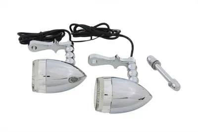Wyatt Gatling Bullet Turn Signal Set with Headlamp Mount, Part 76798 by Wyatt Gatling