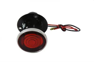 Wyatt Gatling Replica P&H 2 Inch Round Tail Lamp with Bulb, Black - Model L24-65E9 by Wyatt Gatling