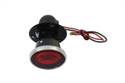 Wyatt Gatling Replica P&H 2 Inch Round Tail Lamp with Bulb, Black - Model L24-65E9 by Wyatt Gatling