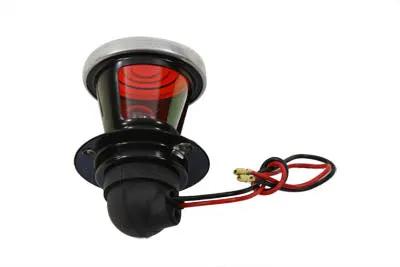 Wyatt Gatling Replica P&H 2 Inch Round Tail Lamp with Bulb, Black - Model L24-65E9 by Wyatt Gatling