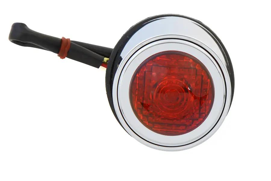 Wyatt Gatling Round Style Tail Lamp with Red Lens – Model L24-6636RLEDE by Wyatt Gatling