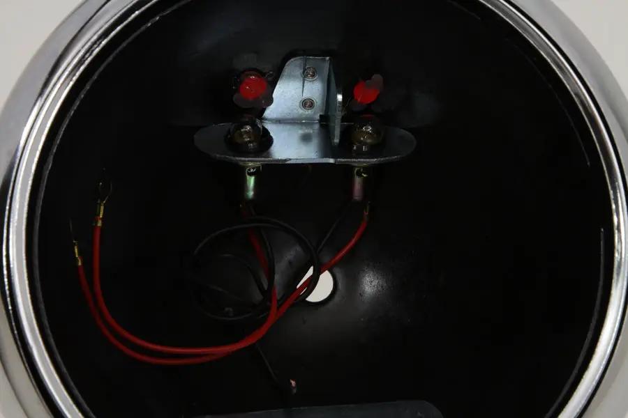 Wyatt Gatling Black 7 Inch K Headlamp Housing with Chrome Rim for Harley Davidson (1954-1958) by Wyatt Gatling