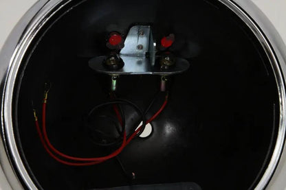 Wyatt Gatling Black 7 Inch K Headlamp Housing with Chrome Rim for Harley Davidson (1954-1958) by Wyatt Gatling