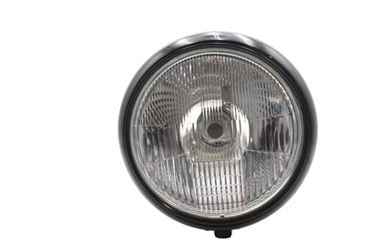 Wyatt Gatling 7 Inch Headlamp Assembly H-4 Type Black for Harley Davidson FLST by Wyatt Gatling
