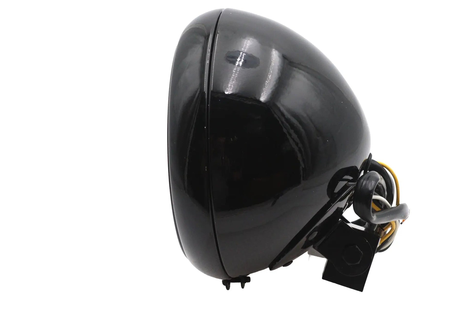 Wyatt Gatling 7 Inch Headlamp Assembly H-4 Type Black for Harley Davidson FLST by Wyatt Gatling