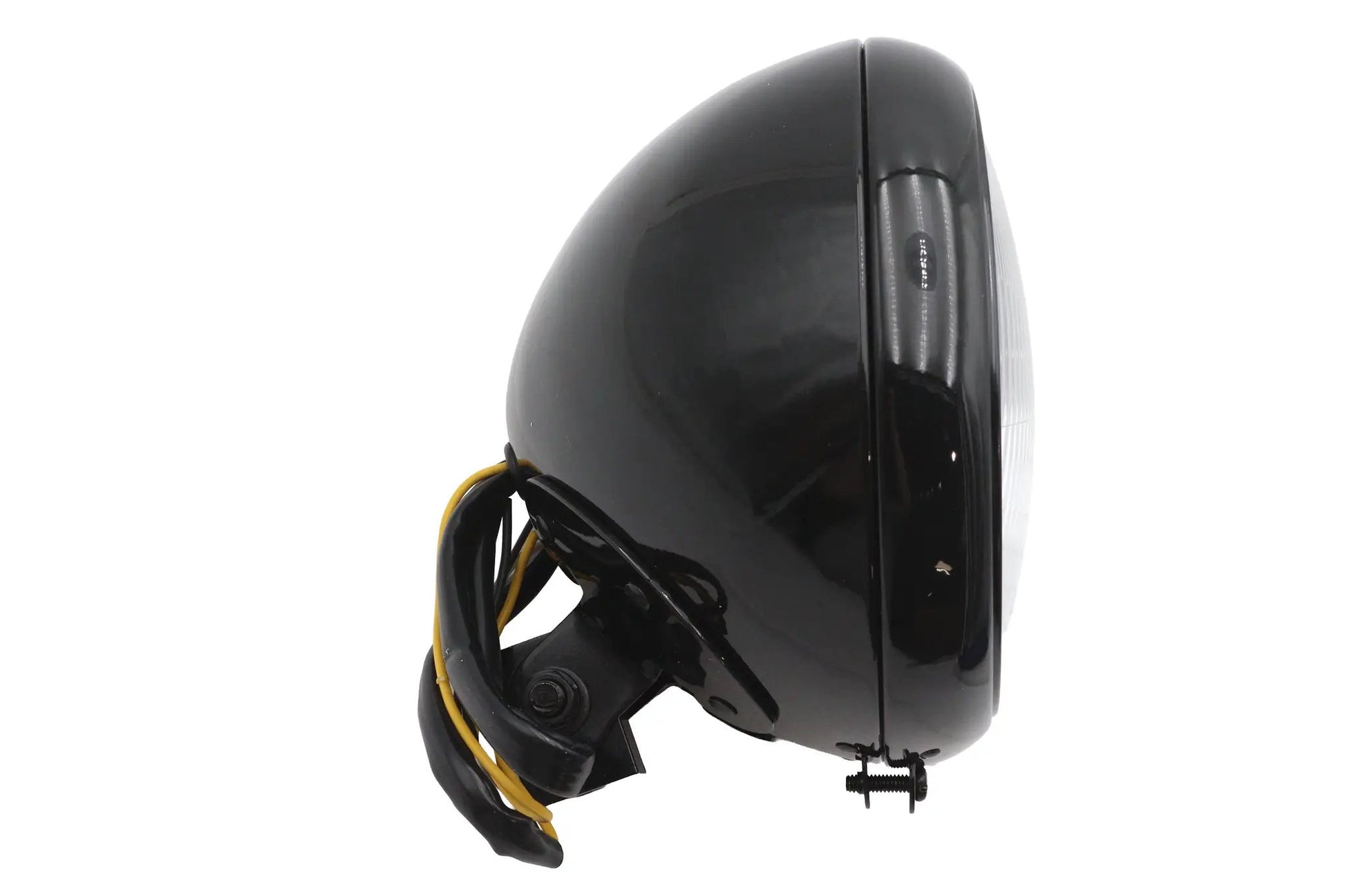 Wyatt Gatling 7 Inch Headlamp Assembly H-4 Type Black for Harley Davidson FLST by Wyatt Gatling