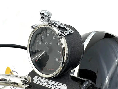 V-Twin 5-3/4 Inch Skull Accessory with Adhesive Mounting Pad by V-Twin