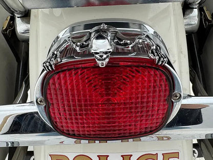 V-Twin 5-3/4 Inch Skull Accessory with Adhesive Mounting Pad by V-Twin