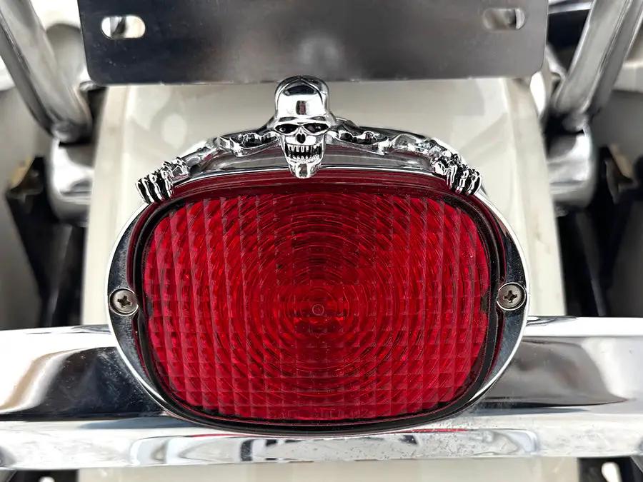 V-Twin 7 Inch Skull Accessory with Adhesive Mounting Pad by V-Twin