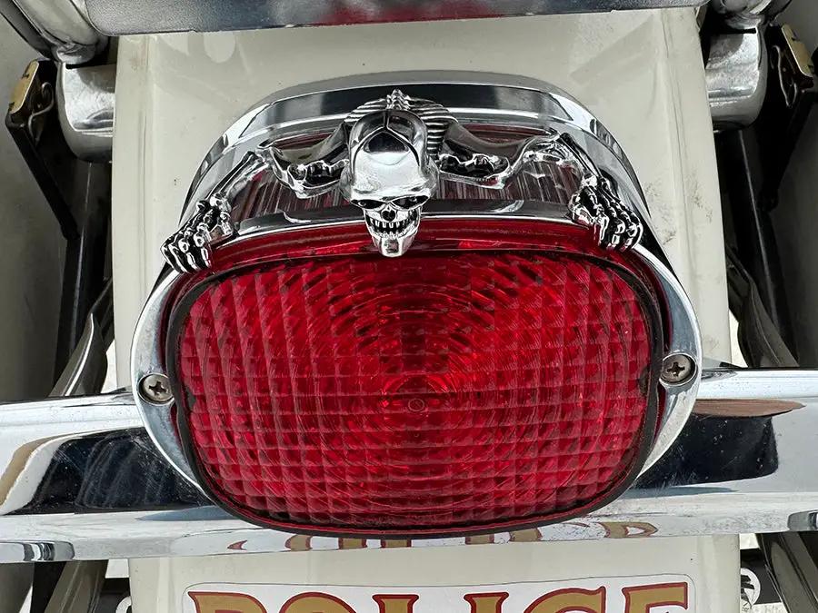 V-Twin 7 Inch Skull Accessory with Adhesive Mounting Pad by V-Twin