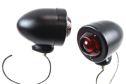 V-Twin Bullet Lamp Set Black - Set of 2 for Motorcycles and Custom Vehicles by V-Twin