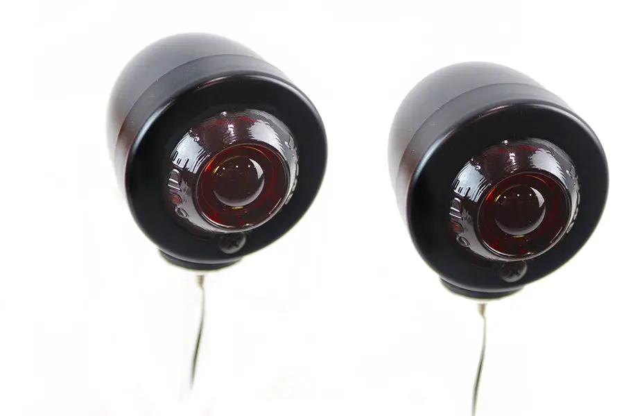 V-Twin Bullet Lamp Set Black - Set of 2 for Motorcycles and Custom Vehicles by V-Twin