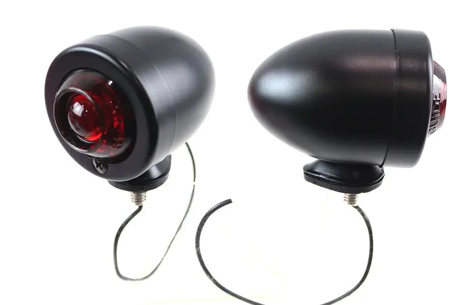 V-Twin Bullet Lamp Set Black - Set of 2 for Motorcycles and Custom Vehicles by V-Twin