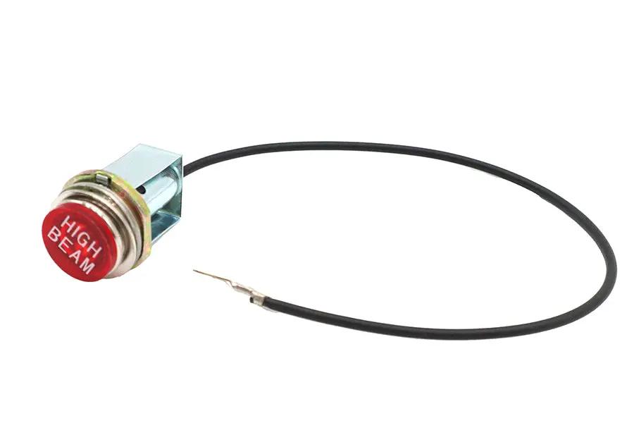 V-Twin 70117 Red High Beam Indicator Lamp for Harley Davidson FL and FX Models by V-Twin