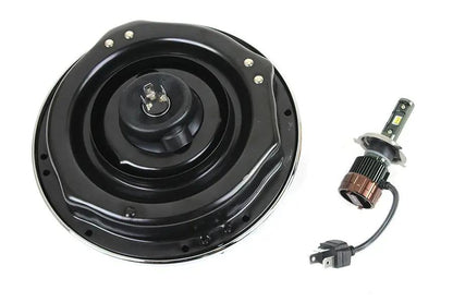 V-Twin 7 Inch LED/H-4 Headlamp Unit for Harley Davidson FL Models by V-Twin