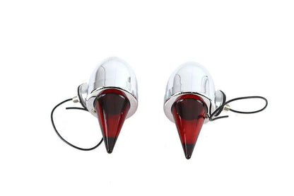 Torpedo Bullet Lamp Set Chrome by V-Twin