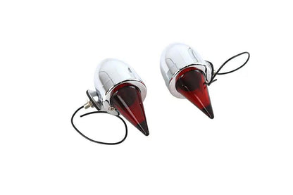 Torpedo Bullet Lamp Set Chrome by V-Twin