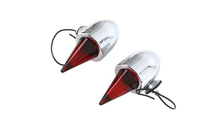 Torpedo Bullet Lamp Set Chrome by V-Twin