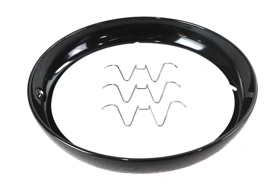 V-Twin Outer Headlamp Trim Rim Black for Harley Davidson FLT Models (1983-1992) by V-Twin