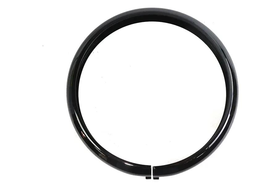 V-Twin Outer Headlamp Trim Rim Black for Harley Davidson FLDE and FLHC (Part #78962) by V-Twin