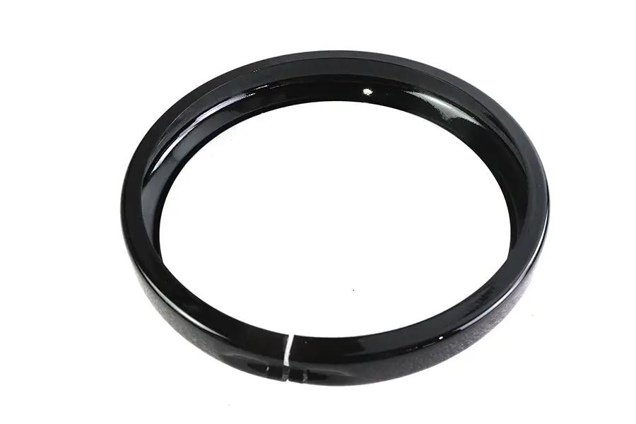 V-Twin Outer Headlamp Trim Rim Black for Harley Davidson FLDE and FLHC (Part #78962) by V-Twin