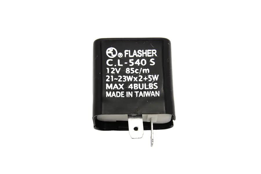 Wyatt Gatling 12V 2-Pin Flasher Unit Part #63668 for Harley Davidson FL Models by Wyatt Gatling