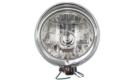 V-Twin 20-0444 5-3/4 Inch Teardrop Style Headlamp Assembly by V-Twin