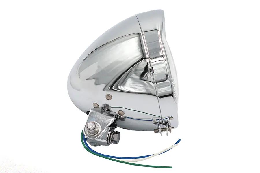 V-Twin 20-0444 5-3/4 Inch Teardrop Style Headlamp Assembly by V-Twin
