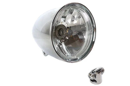 V-Twin Factory Sample 5-3/4 inch Chrome Rocket Style Headlamp - Pre-Production Decorative Part by V-Twin