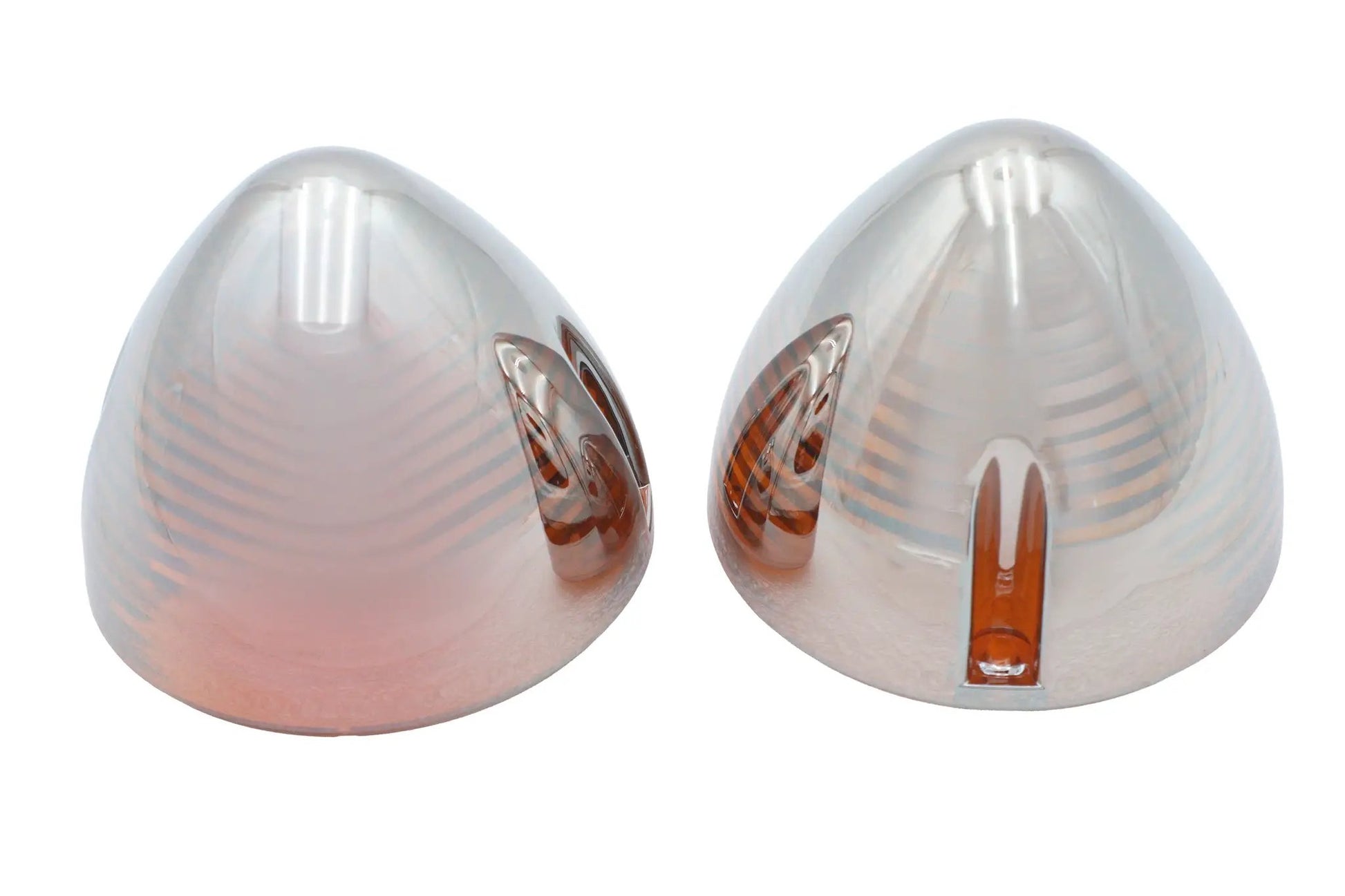V-Twin Bullistic Amber Turn Signal Lenses for Harley Davidson FL - 83mm Set by V-Twin