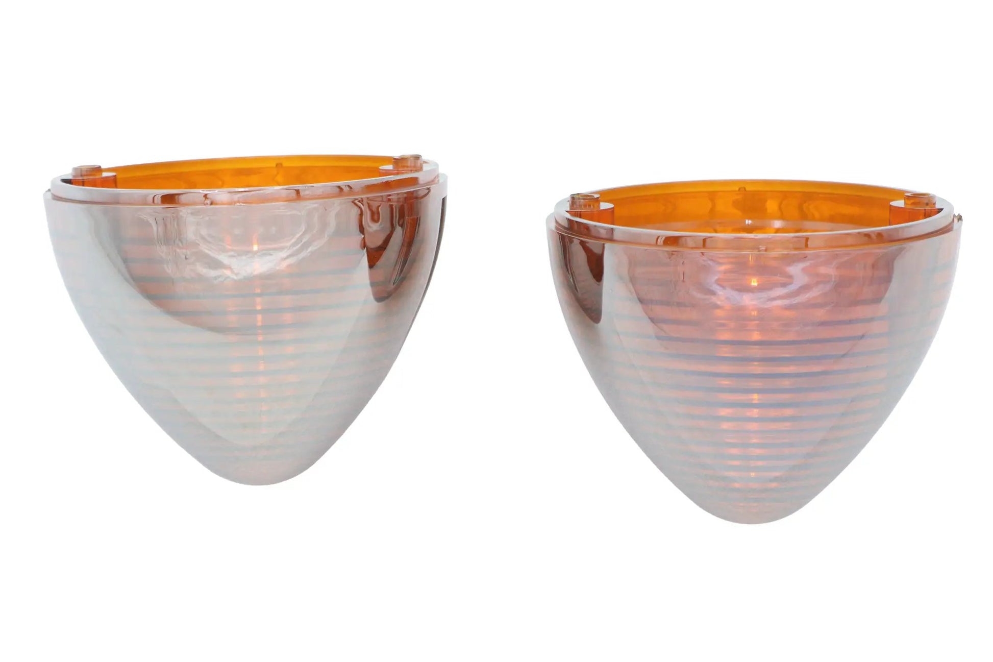 V-Twin Bullistic Amber Turn Signal Lenses for Harley Davidson FL - 83mm Set by V-Twin