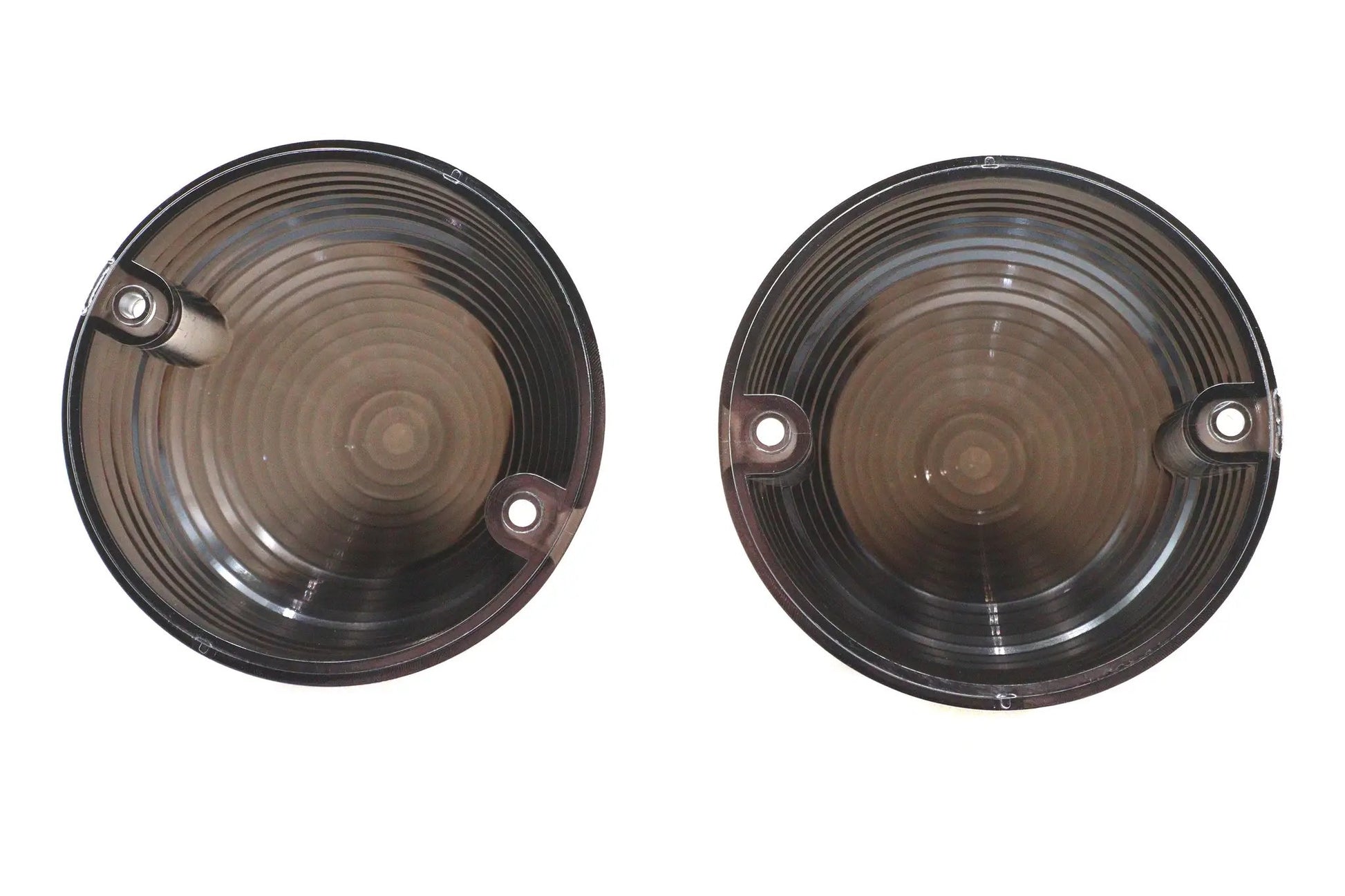 V-Twin Bullistic Turn Signal Lenses Smoke – Bullet Style, 83mm Diameter for Harley Davidson FL Models by V-Twin