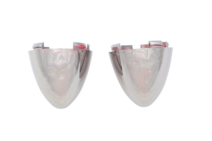 V-Twin Bullistic Turn Signal Lenses Red - 60mm Bullet Style for Harley Davidson by V-Twin