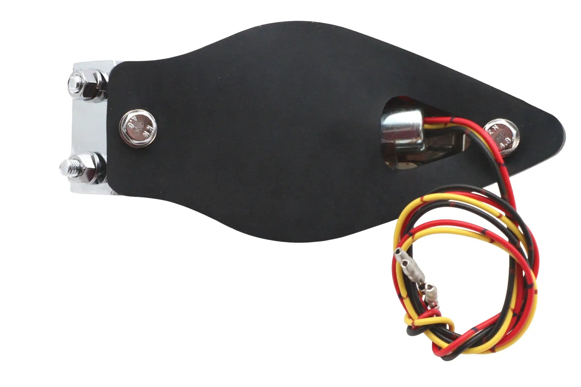 Wyatt Gatling Chrome Teardrop Bulb Tail Lamp Assembly with Red Lens - 20-6580 by Wyatt Gatling