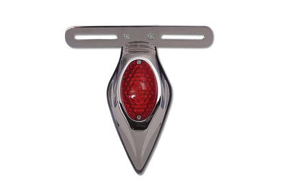 Wyatt Gatling Chrome Teardrop LED Tail Lamp Assembly with Red Lens – Model 20-6580RLED by Wyatt Gatling