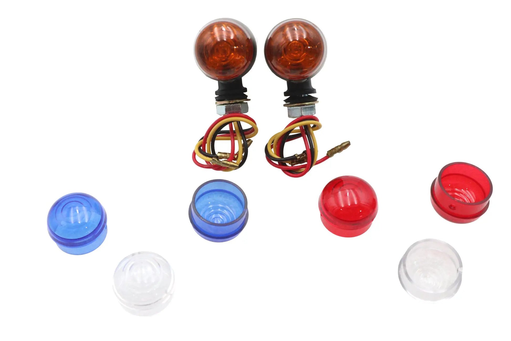 Wyatt Gatling Mini LED Bullet Amber Lens Marker Lamp Set - 20-6589SBLEDK by Wyatt Gatling