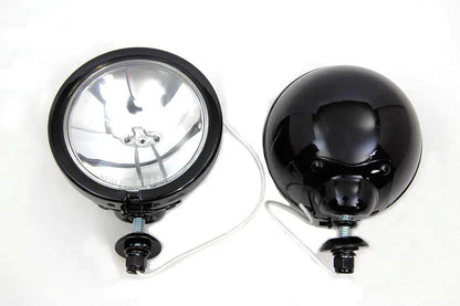 Wyatt Gatling 70243B Black 12V Spotlamp Assembly for Harley Davidson FL Models by Wyatt Gatling
