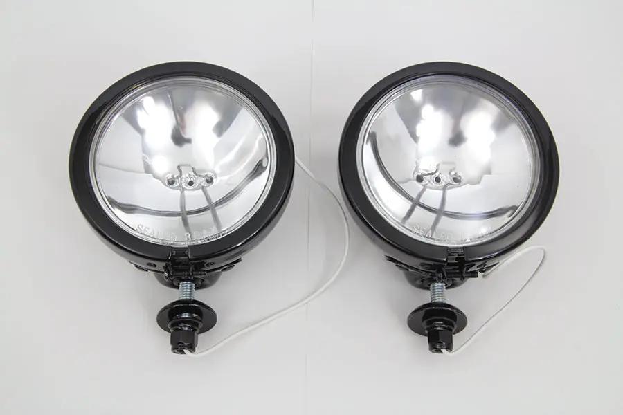 Wyatt Gatling 70243B Black 12V Spotlamp Assembly for Harley Davidson FL Models by Wyatt Gatling