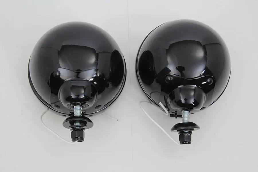 Wyatt Gatling 70243B Black 12V Spotlamp Assembly for Harley Davidson FL Models by Wyatt Gatling